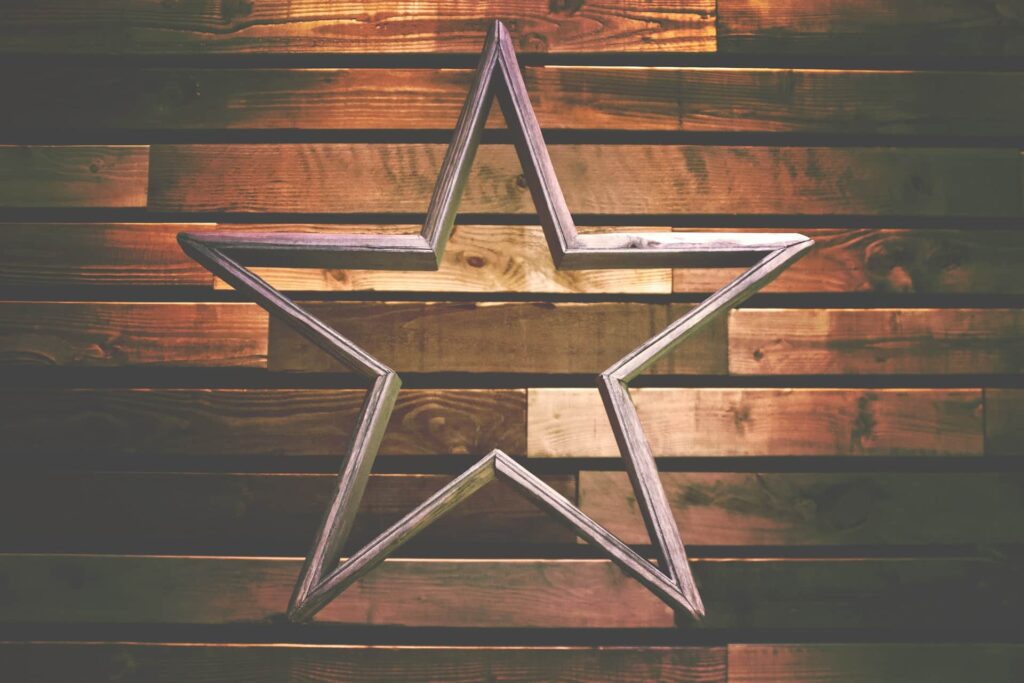 Star on wall